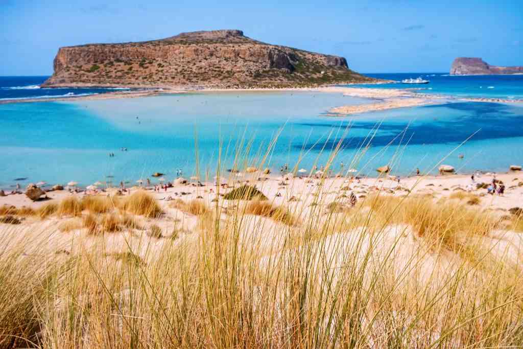 Crete Greece, Balos lagoon on Crete island, Greece